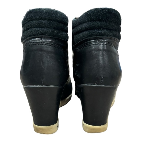 Miz Mooz Women’s Black Hidden Wedge Sneakers Size 38 - Picture 8 of 15